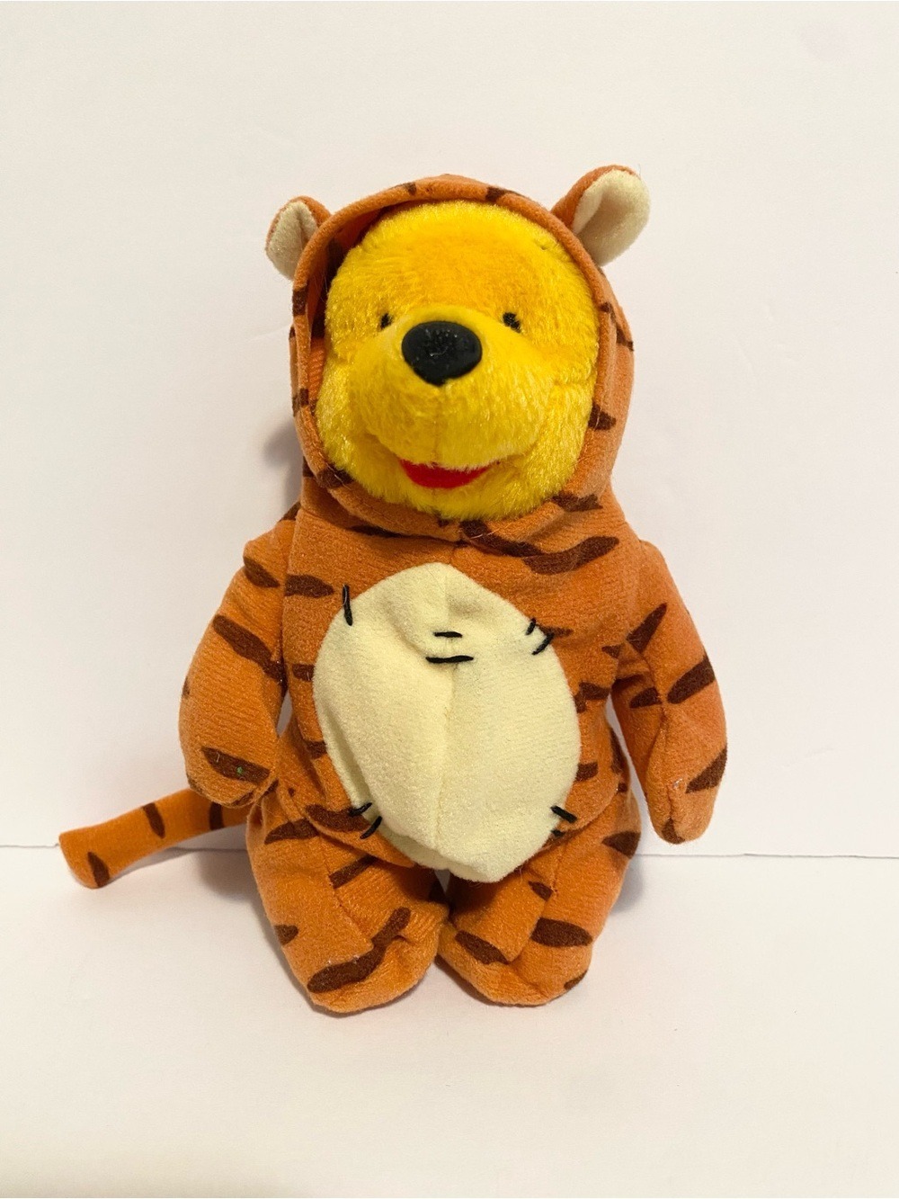 Vintage Winnie the Pooh dressed as Tigger Plush Small 6” Stuffed Animal Toy